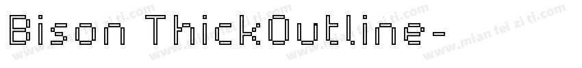 Bison ThickOutline字体转换